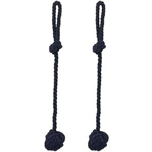 XYWHPGV 2PCS Navy Blue Curtain Tie Durable Multi-Function Decorative Retaining Simple Design Rope Knitting Curtain Handles (1178b 7d174 b50f1 c498a 42755 405e1