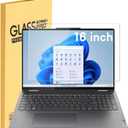 Tempered Glass Screen Protector for Lenovo ideapad 5/5i Pro 16 & Slim 3/5/7 16 & Flex 5 16, Yoga 7i 2-in-1 16, & Gaming 16, Lenovo Thinkpad T16/P16/Z16, & Legion 16, 9H, 16 inch Anti Fingerprint