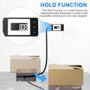 Shipping Scale with Ac Adapter 110lbs/0.1ozHighly Accurate Postal Scale with Hold/Tare/Split displayLCD Display, Digital Postage Scale for Packages/Luggage/pet