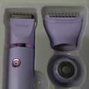 Ufree Bikini Trimmer Electric Razors for Women, Rechargeable Pubic Body Hair Trimmer Electric Shaver for Legs Body Hair, Bikini Shaver IPX7 Waterproof, Gifts for Women, Purple