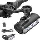 Bike Lights for Night Riding - Bike Light with Bicycle Computer Mount, 3000 Lumen Bright Bike Headlight, 4000mAh Rechargeable Battery, IPX 5 Waterproof Bike Front Light