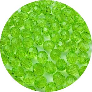 800pcs 6mm Acrylic Round Crystal Faceted Beads for Crafts Spacer Beads for Jewelry Making Necklaces Bracelets Earrings DIY Decoration(Light Green)