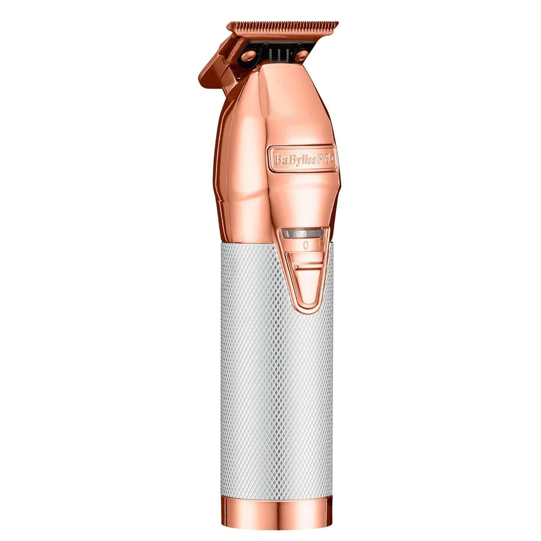 BaBylissPRO FX+ Professional Barber Cord/Cordless Hair Trimmers  Beard Trimmer for Men, Professional Stylist & Barber Clippers, USB-C Cordless Hair Trimmers for Men (Rosegold)