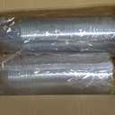 AOZITA 50 Sets, 9 oz Clear Plastic Cups with Dome Lids (No Hole) - Disposable Cups for Ice Cream,Cake,Fruit,Parfait, Dessert, Pudding and Jello Shot