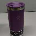Hydro Flask Travel Coffee Cup  Insulated Stainless Steel, Non-Spill, Leak Resistant to-Go Tumbler 20 Oz Beachplum Purple