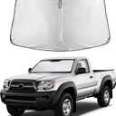 EcoNour Windshield Sunshade Compatible for Toyota Tacoma 2005-2013 2014 2015 SR, SR5, TRD (Sport, Off-Road, Limited, TRD Pro) Sun Visor for Front Window Sun Shade Cover, UV Protector, Car Accessories