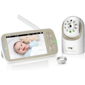 Infant Optics DXR-8 PRO Video Baby Monitor, 720P HD Resolution 5" Display, Patented A.N.R. (Active Noise Reduction), No WiFi, Pan Tilt Zoom, and Interchangeable Lenses