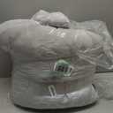 Andency Light Grey King Size Comforter Set, 3 Pieces Boho Bedding Set & Collections, Farmhouse Tufted Fluffy Bedding Comforter Sets for King Bed (1 Comforter 104x90In, 2 Pillowcases)