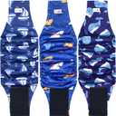 Reusable Dog Diapers Male 3Pcs, Premium Washable Belly Bands for Male Dogs Small, High Absorbing Male Dog Wraps for Doggie Puppy Excitable Urination and Training (Sailboat, S)