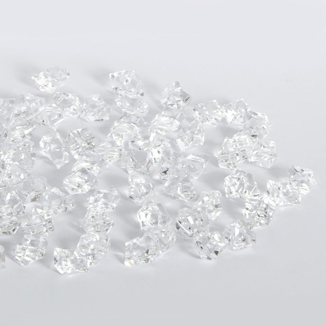 8 x KUILONGT Fake Ice Rocks, Acrylic Rocks Plastic Diamonds,Acrylic Gemstone Bulk for Vase Fillers, Aquarium, Pirate-Themed, Christmas Party