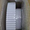 U-QE 60PCS White Plastic Plates - Fancy Beaded Plates Disposable Heavy Duty - Premium Hard Plastic Plates for Party, Wedding & Birthday Including 30 Dinner Plates 10" & 30 Dessert Plates 7"