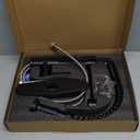 Black Kitchen Faucet with Pull Down Sprayer, High Arc Spring 304 Stainless Steel Commercial Kitchen Sink Faucet,1 or 3 Hole Installation for Farmhouse, RV Camper, Laundry & Utility Sink