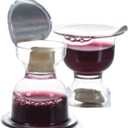 World Communion Cups Pre-filled Disposable Communion Cups Concord Grape Juice with Bread - Prefilled Communion Cups and Wafer Set - (200) units, BBD 06/25/2025