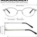 SODQW Blue Light Blocking Glasses for Women,Oval Glasses Frame non prescription Bluelight Glasses