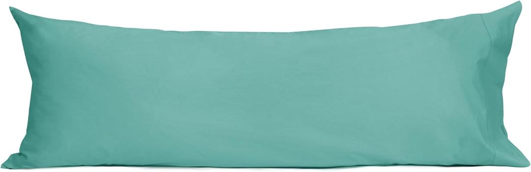 Sunflower Body Pillowcase 100% Cotton Long Pillow Cover/Case Envelope Closure 1 Pack, 2054 inches Lagoon, Soft and Breathable
