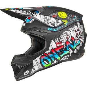 O'NEAL 4 SRS MX Helmet Adult Rancid Black/White Large