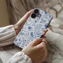 DEENAKIN for iPhone 16 Plus Case,Aesthetic Floral,MagSafe Compatible