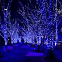 Extra Long 132ft Christmas Decorative Mini Lights, 400 LED Green Wire Fairy Starry String Lights Plug in, Timer & Memory & 8 Modes, for Indoor Outdoor Xmas Tree Wedding Party Decoration,Blue