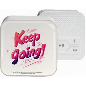 MP3 Player: Portable, Screen-Free, with Wired Headphones & Speaker Play. with 4GB Memory Card (Stores 500+ Songs), HD Resin Panel, Ideal Student Gift. (Keep Going)