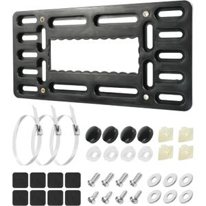 bylikeho License Plate Holder,Front License Plate Holder,Car Accessories License Plate Bracket,Car Plate Holder,License Plate Covers with Anti Theft Stainless Steel Screw Bolt Caps,Fit Car