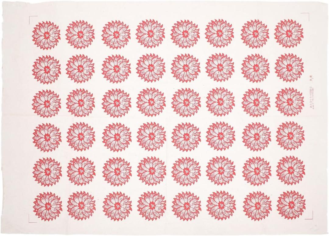 TEHAUX Ceramic Transfer Paper 20.86X14.76In Underglaze Flower Decals for Pottery High-Temperature Kiln Firing Porcelain Stickers for Clay Sculpture Decoration