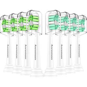 Aoremon Replacement Heads for Sonicare Philips Toothbrush: Compatible with Sonicare DiamondClean HX6063/65, 2 Series Hx9023/65 and Other Click on Electric Toothbrush