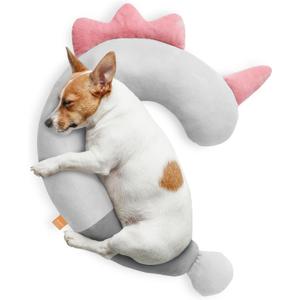 Dog Pillow - Soft Neck Pillows for Dogs, Washable Dog Calming Pillow for Better Sleep, Reduces Anxiety, Gift for Medium/Large Dogs and Cats (Pink)