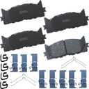 Bendix Premium SBC1293 Ceramic Front Brake Pads for Lexus ES300h 2018-2013, ES350 2018-2007, Toyota Avalon 2018-2008, Camry 2017-2007