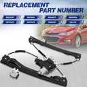 748-974 Front Driver Left Side Power Window Regulator with Motor Assembly Fit forChevrolet 2016 Cruze Limited, 2011-2015 Cruze