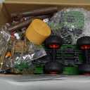 Farm Animal Tractor Toys Playset-16.5 Inches Tractor with Trailer Fence,Farmer,Tree,Cow,Farm Toy Set for Boys Girls Kids Toddlers Age 3-7 Years Old