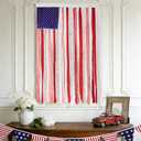 4th of July Decorations 4 x 2.3 Ft Rag American Flag Banner Memorial Day Decorations, Independence Day Party Decor, Indoor & Outdoor Home Celebration, 250th Anniversary Accessories