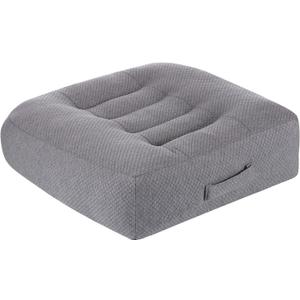 WSGJHB Large Seat Cushion, Extra Thick Booster Seat Cushions for Office Chairs Long Sitting Office Workers, Car Drivers, Relieves Back Pain, Breathable, Anti-Slip, 20x20x6 inchs, Gray
