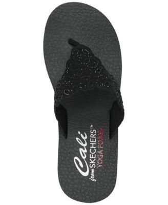 Skechers Womens Vinyasa - New Glamour Black Casual Slippers
 9