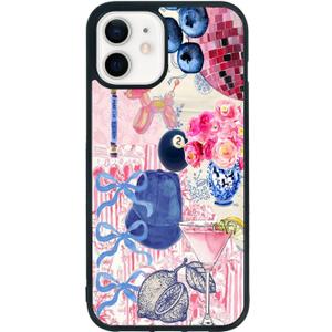 Aesthetic Collage Shockproof Protective Trendy Preppy Phone Case for iPhone 11 Cute Flower Bow Cover