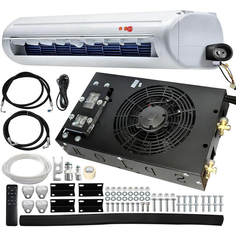 Universal 12V Air Conditioner Hidden Underbody RV Air Conditioner/DC silent air conditioner, suitable for trailers, campers, trucks, vans, RVs, construction vehicles, vans, etc (Model: 680, 12V)