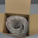 Floroom 15 Inch Round Braided Placemats Set of 6, Washable Heat Resistant Cotton Polyester Circle Boho Place Mats for Kitchen Dining Table - Canvas Beige