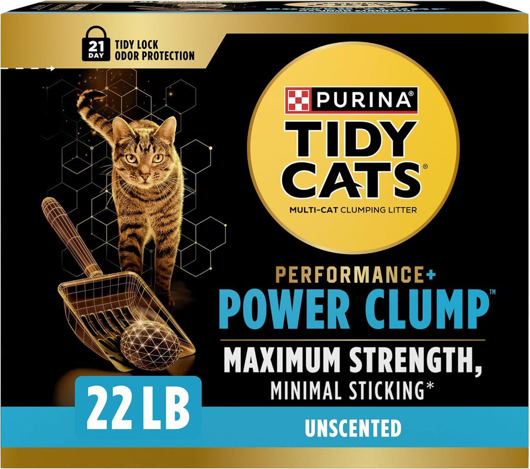 Purina Tidy Cats Performance Plus Power Clump Cat Litter, 22 lb Box