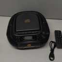 CD Cassette Player Combo, Hernpark Rechargeable Boombox with Bluetooth 5.1, Tape Recording, FM Radio, Super Bass, Stereo Sound, Aux/USB Drive, Headphones Jack, Boom Box for Indoor Outdoor