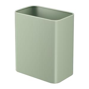 TIPGO Small Metal Can, 2.1 Gallon Slim Can for Bathroom, Wastebasket Garbage Bin for Bedroom, Office, Kitchen, Under Sink (Green)