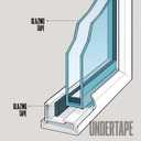 Double Sided Foam Tape - 3/8 x 1/8 in x 82 ft (25 m) Roll - PE Closed-Cell Glazing Tape - Strong Pressure-Sensitive Acrylic Adhesive - Moisture Resistant Insulation