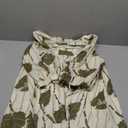 EZAPINE Women Floral Babydoll Mini Dress V Neck 3/4 Puff Sleeves A Line Flowy Swing Summer Sun Dresses L