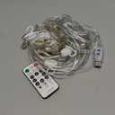 christmas decorations string lights 3X1 3X2 3X3M Christmas Garlands LED Wedding Fairy USB String light Christmas fairy Light garden party Curtain Decor outdoor christmas decorations(Including hook,3 X