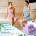 Mixweer 16 Pieces Bath Towels Set Quick Dry Towel Set for Bathroom Included 4 Bath Towels 4 Hand Towel and 8 Washcloths Absorbent Bathing Coral Velvet Washcloth for Shower Spa Hotel (Macaron Color)