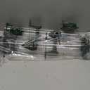 MIXXIDEA 2PK Metal Bird Feeders with 6 Feeding Ports,Tube Bird Feeder with Steel Hanger,Wild Bird Feeder for Outdoors Hanging, Attracting Birds in Your Lawn, Garden, Balcony (Green)