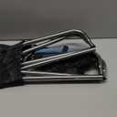 16 Inch Tall Portable Folding Camping Stool - Aluminum Alloy Lightweight Seat With Carry Bag for Fishing, Outdoor Camping, Hiking and BBQ - Red (Blue)