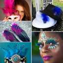 FeelfunFeather 240 pcs Colored Spotted Feathers 2-3inch Bulk Small Guinea Fowl Polka Dot Feather for DIY Crafts Clothing Hats Decoration