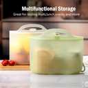 Silicone Travel Bottle Sterilizer Bags | 2000ml Microwave Steam Sterilizer Bags for Baby Bottles, Breast Pump & Pacifiers, Reusable Steam Sterilizing Bags for Travel and Home Use (Clear Milk White)