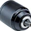Keyless Drill Chuck Extra50-RV13 Rhm 1322450, for Milwaukee, 1/16"-1/2 Clamping Capacity, 9/16"-18 Mount, Metal, Radial Lock, Through-Hole
