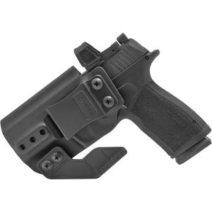 GRITR IWB Kydex Right/Left Hand Sig Sauer P365-XMACRO Pistol Holster - Optic Cut, Concealment Claw, Open Bottom, 1.5" Belt Clip, Adjustable Retention & Cant