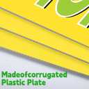 3 Pcs Lemonade Sign,12" x 16'' Fresh Squeezed Lemonade Yard Lawn Sign with Steel Stakes Double Sided Lemonade Stand Birthday Party Decorations for Lemonade Stand Supplies Store Home Outdoor